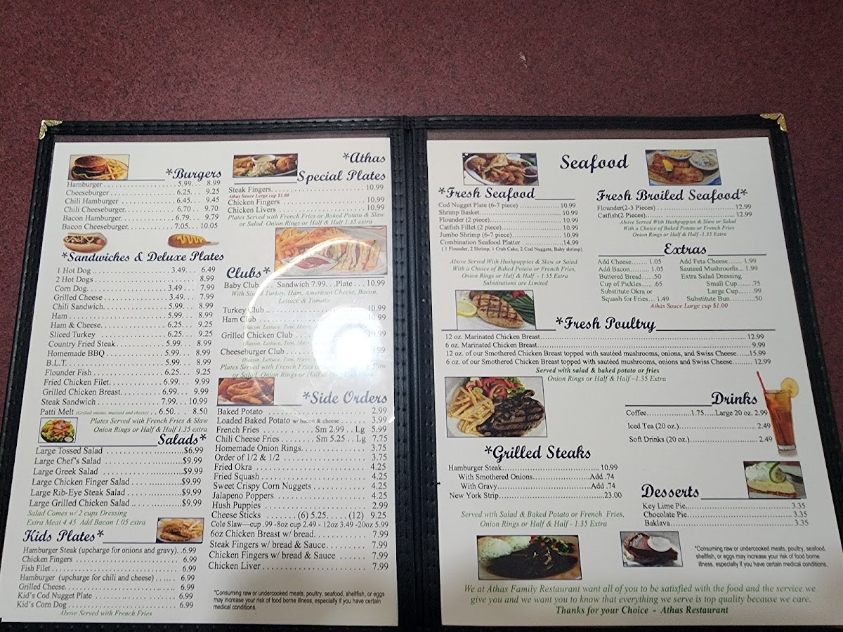 Athas Family Restaurant Menu - Image 5