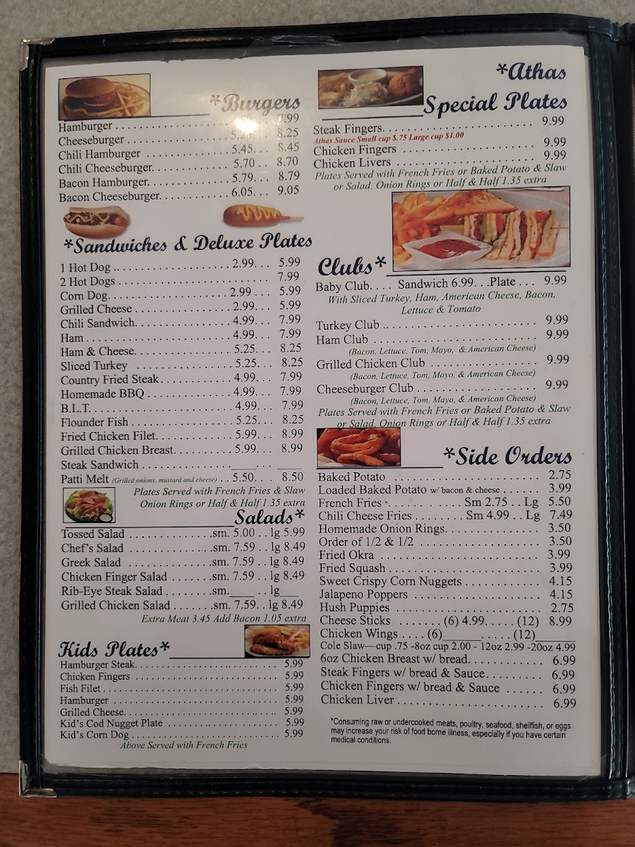 Athas Family Restaurant Menu - Image 6